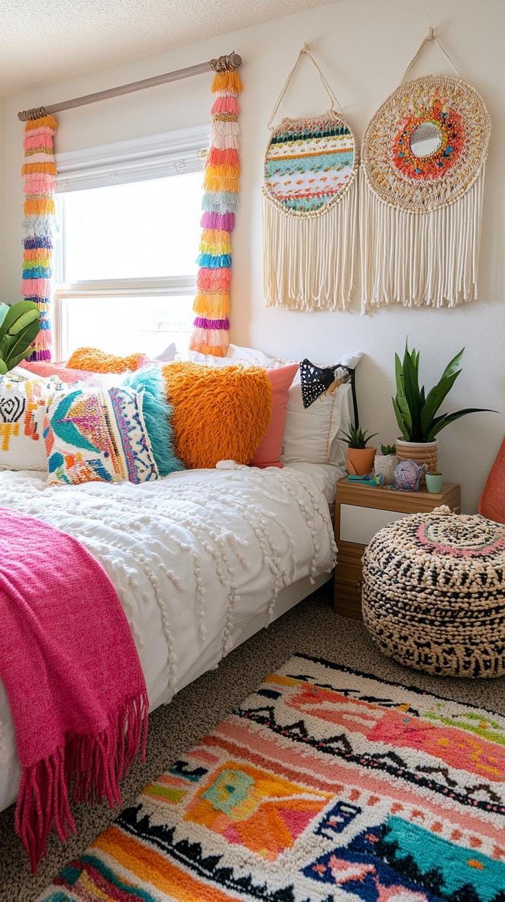 19. Colorful Beaded Door Curtains