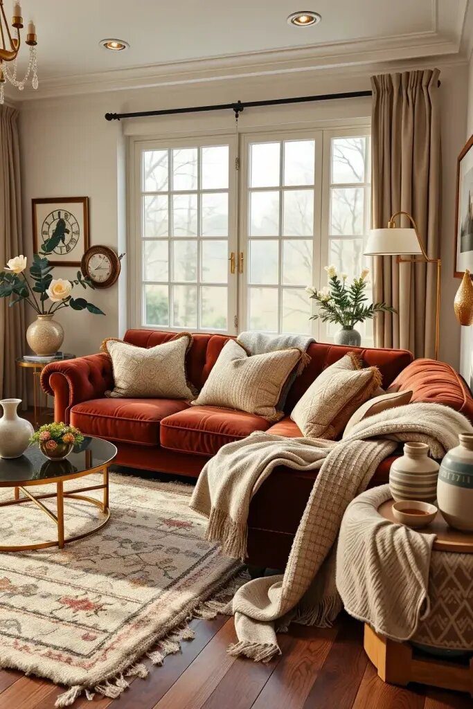 22. Stylish Throws and Designer Pillows for Elegance - photo 2