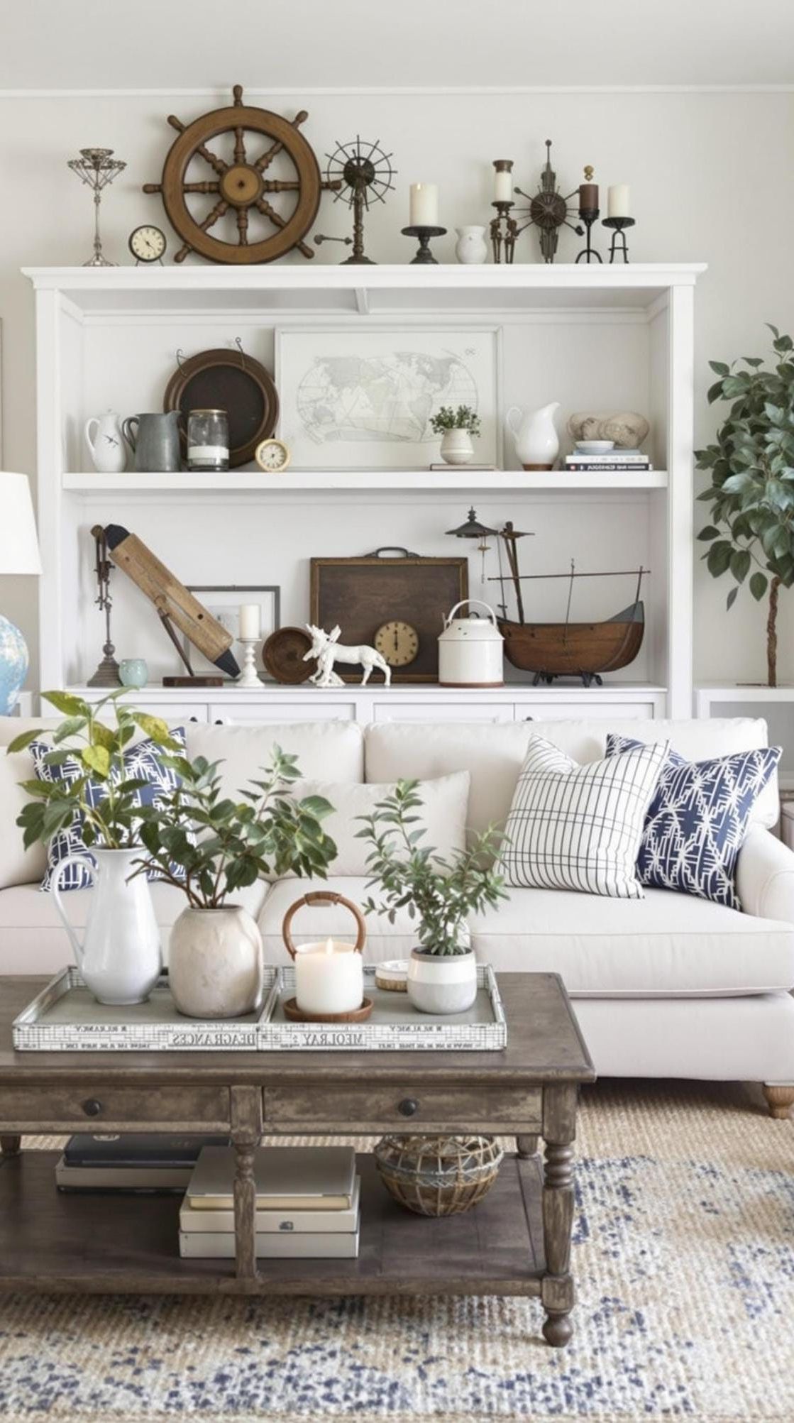 7. Vintage Nautical Artifacts as Decor