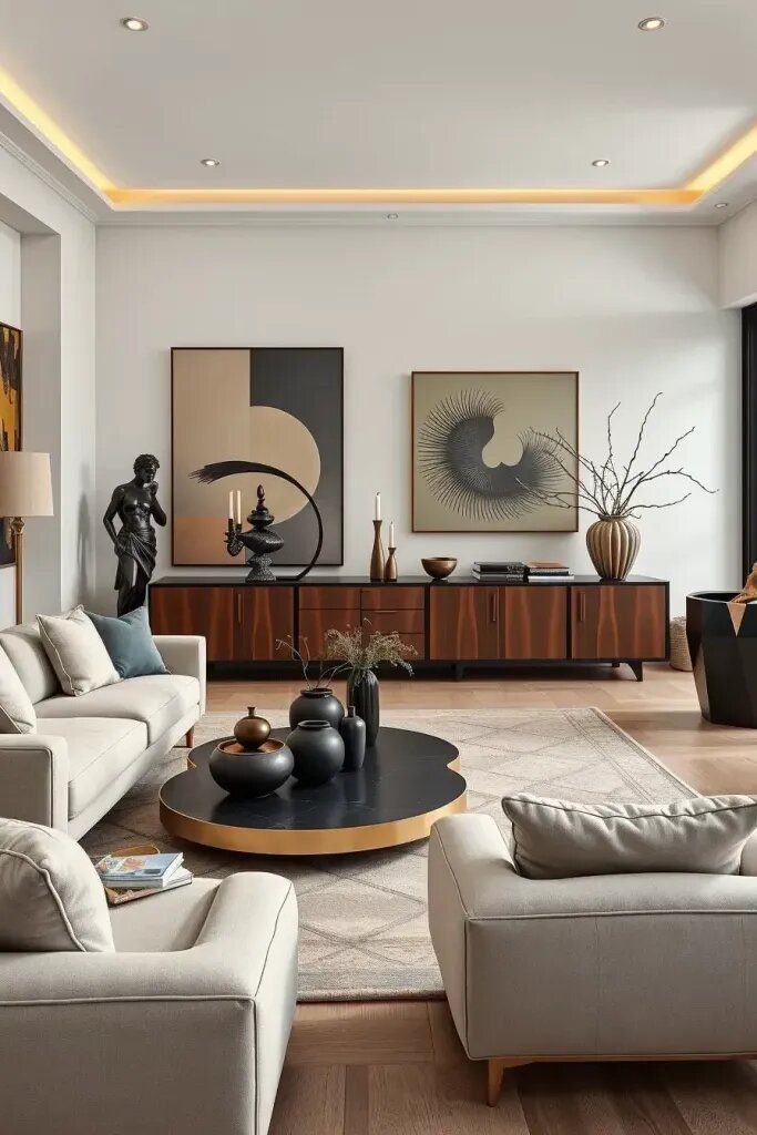 7. Handmade Sculptures and Modern Decor Accents