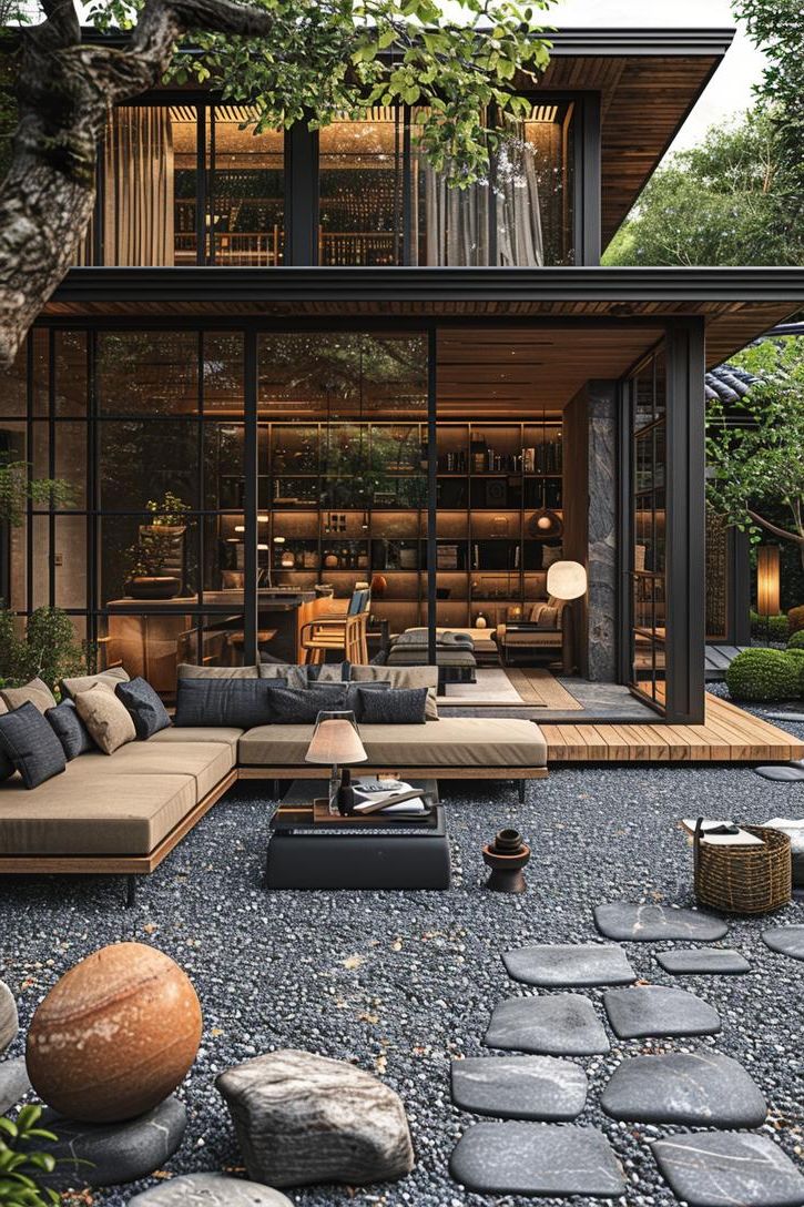 4. Modern Geometric Gravel Patio Layouts - photo 2