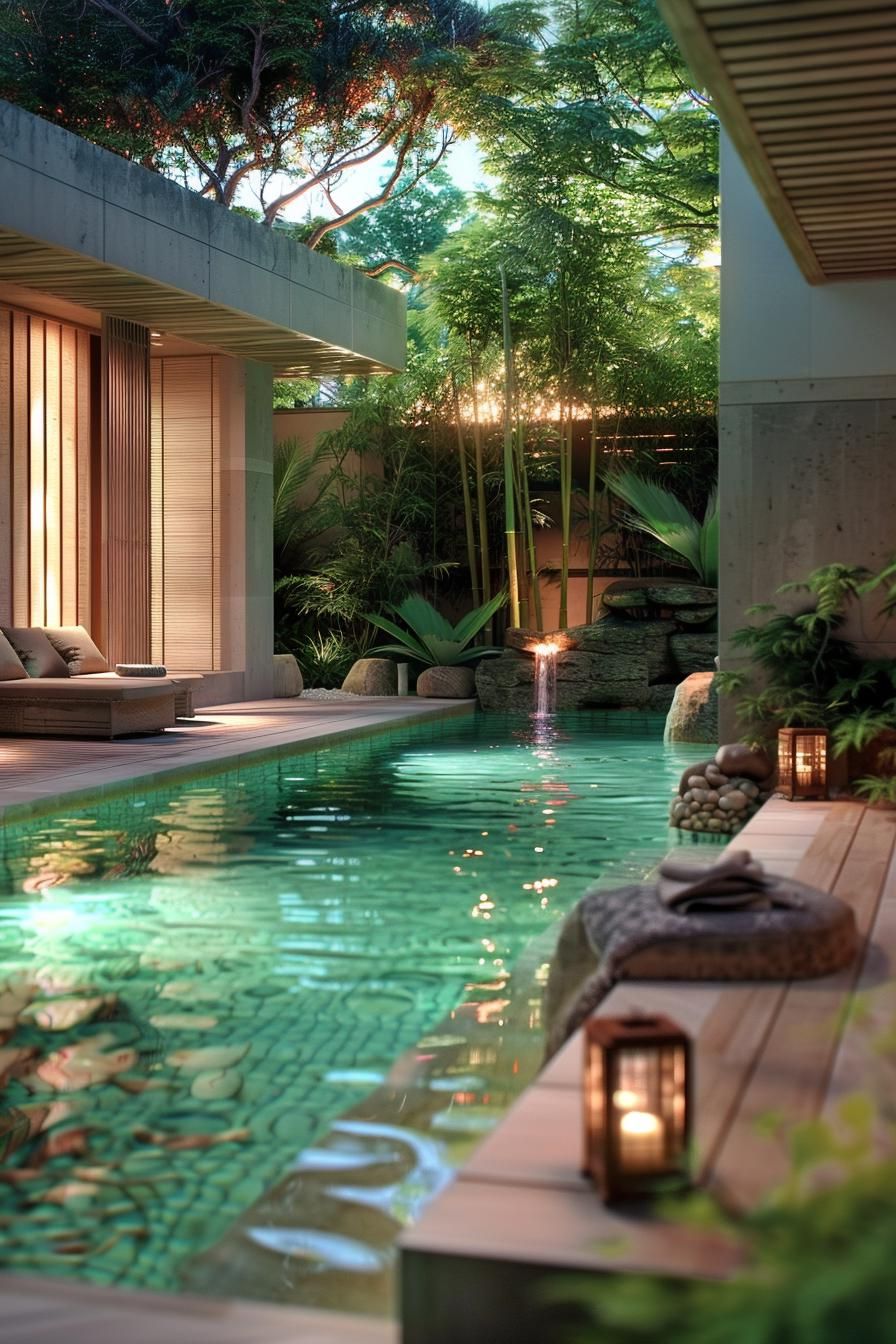 18. Zen Garden Pool Design Ideas - photo 2