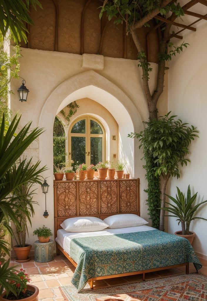 20. Sunny Mediterranean Bedroom Style