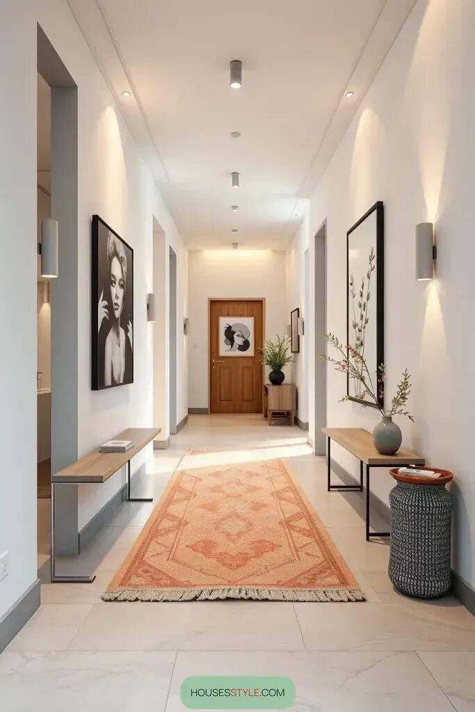 Thin Runner Rugs for a Sleek Hallway Look