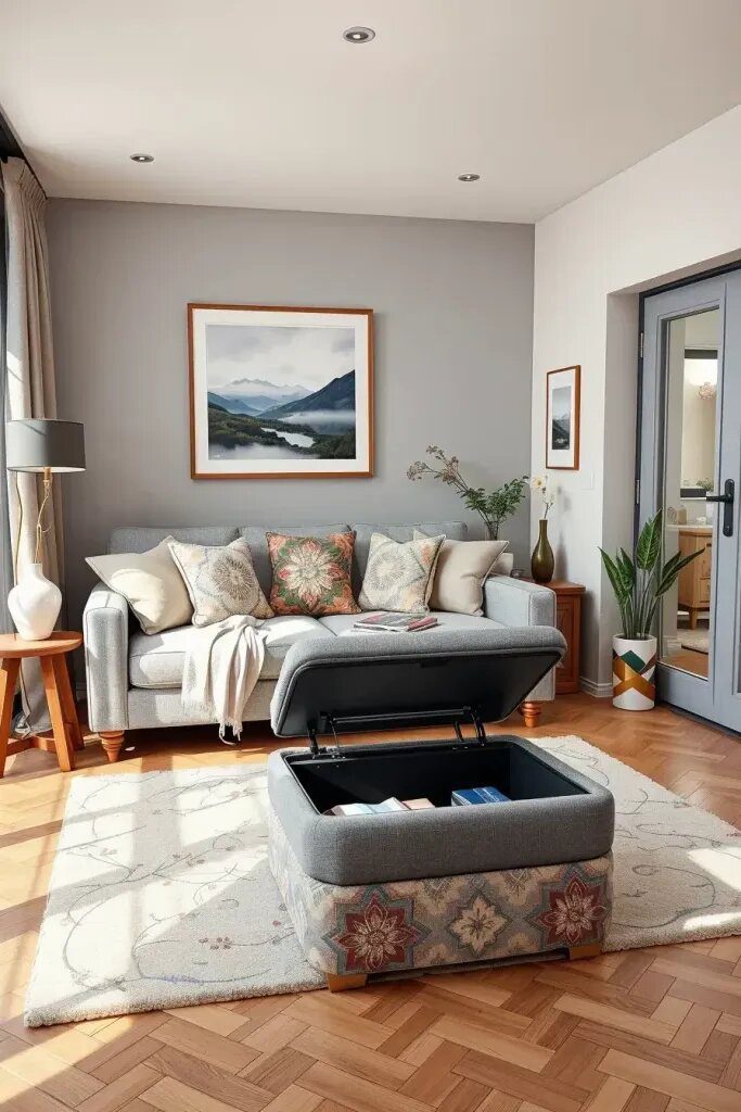 Clever Storage Ideas Under Sofas and Benches