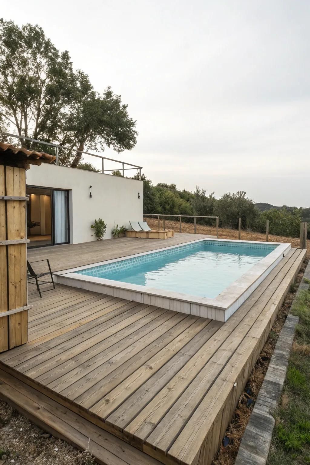 1. Keep It Simple With Wood Decking