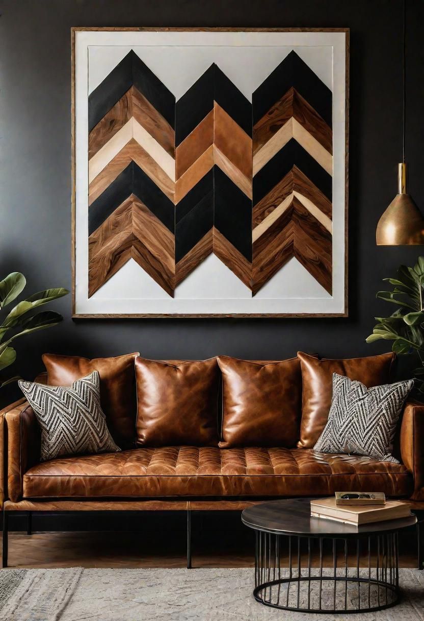 14. Wood Chevron Wall Panel