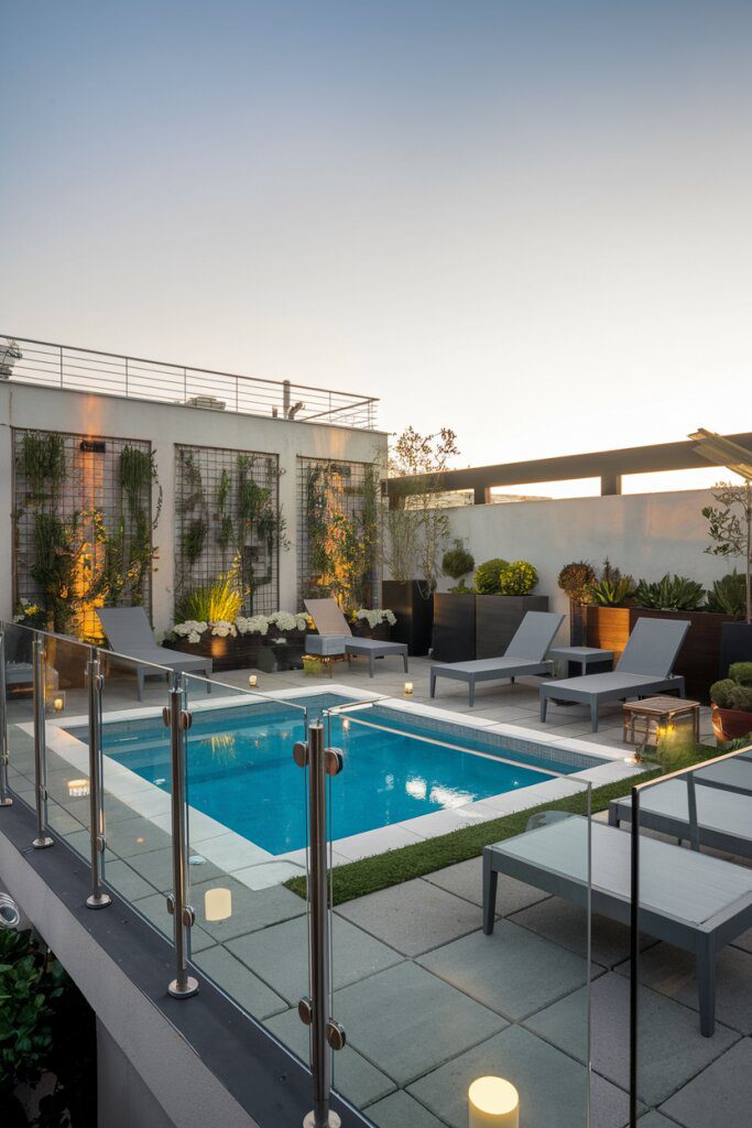 17. Chic City Escape: Rooftop Pool Paradise