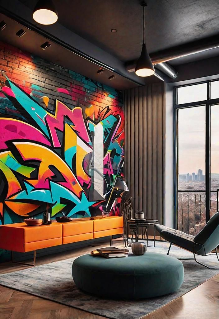 30. Bold Graffiti Wall Art