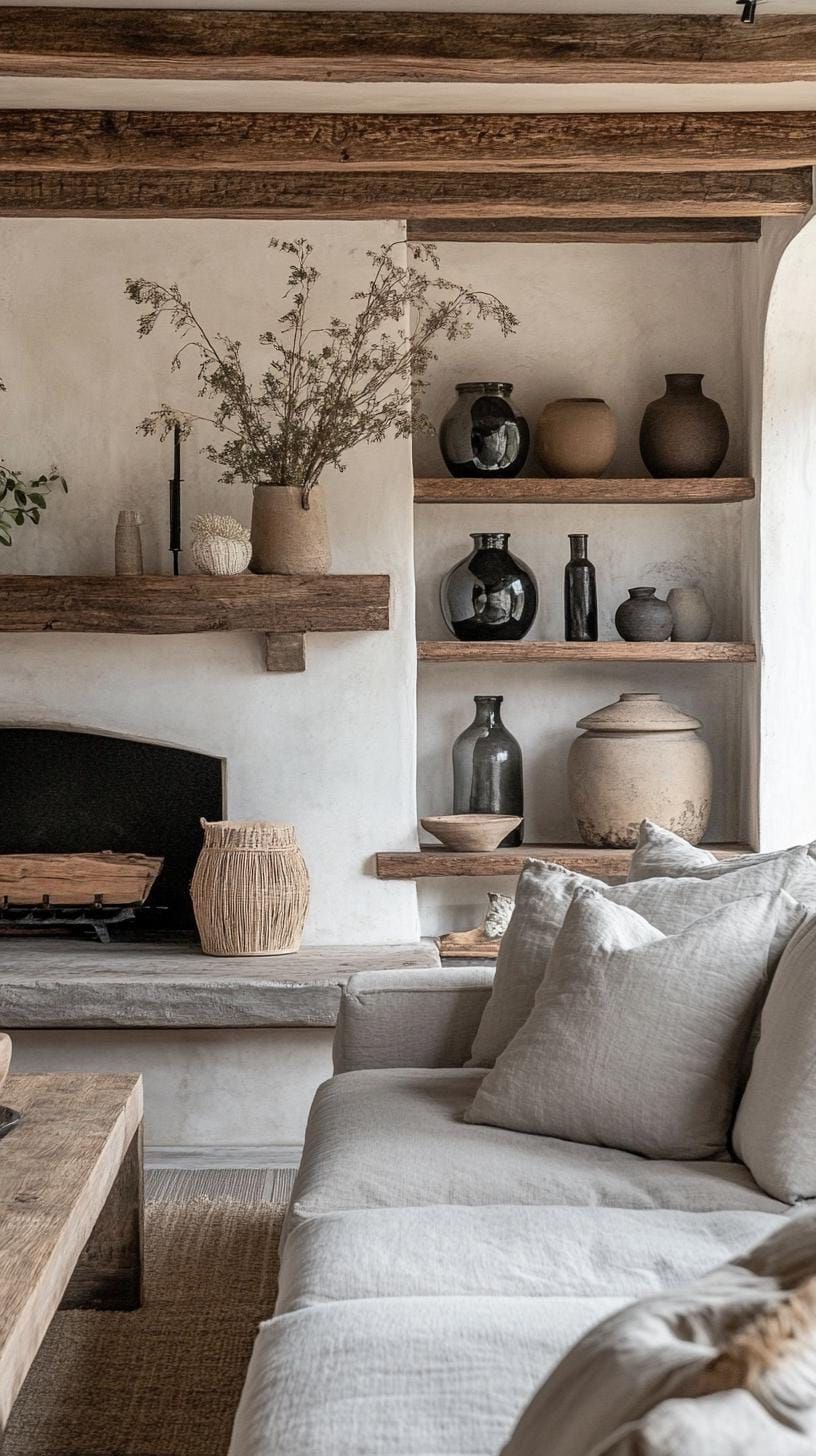 11. Farmhouse Shelf Styling Ideas - photo 3