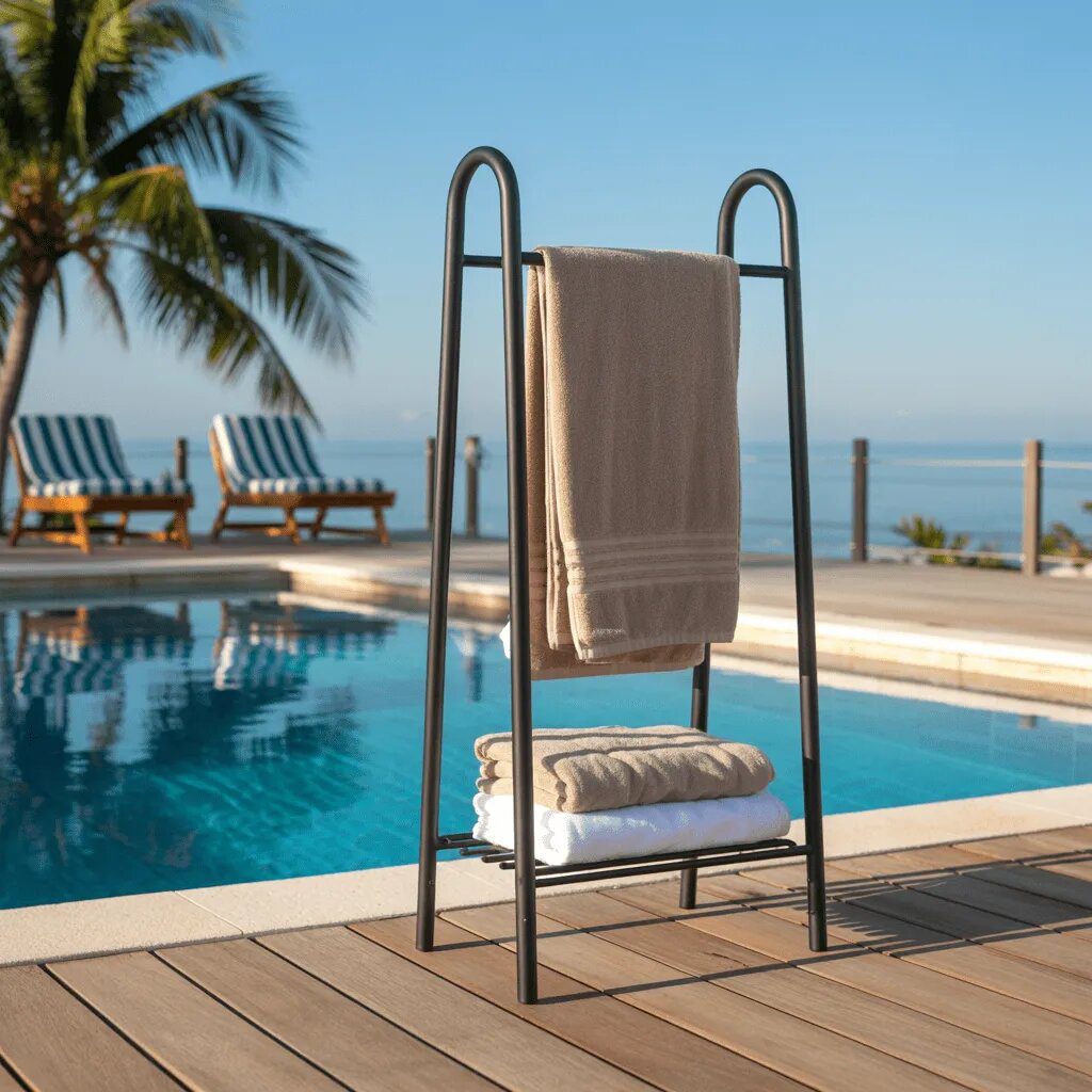 Adding a Poolside Towel Rack