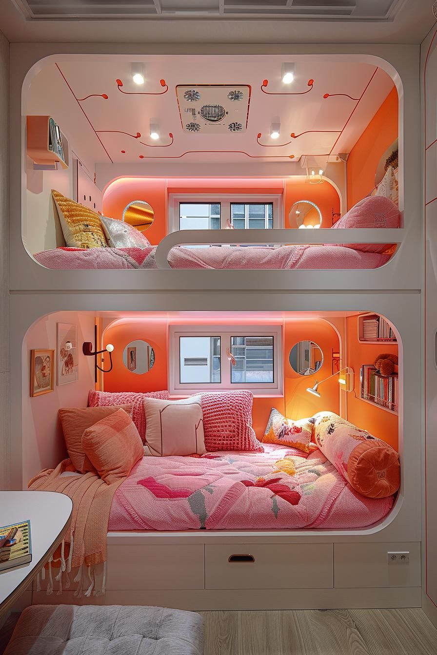 15. Pink and Orange Playful Color Blocks - photo 2