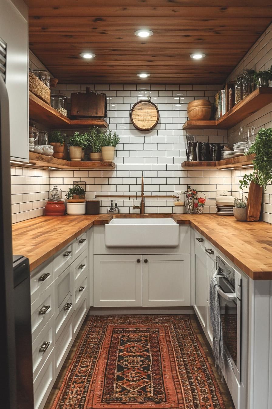 18. Warm Up Apartments with Butcher Block