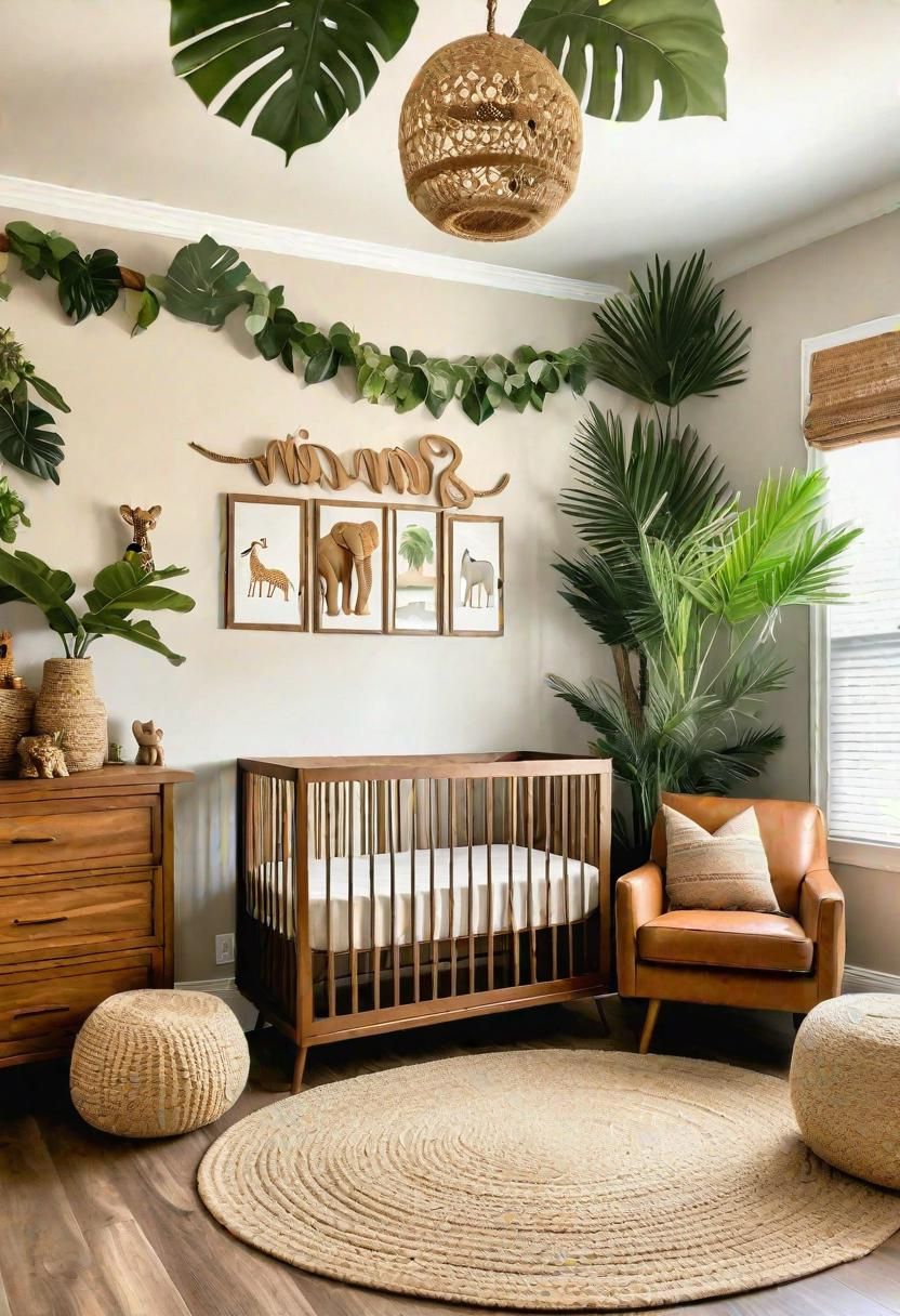 2. Safari-Inspired Gender Neutral Nursery
