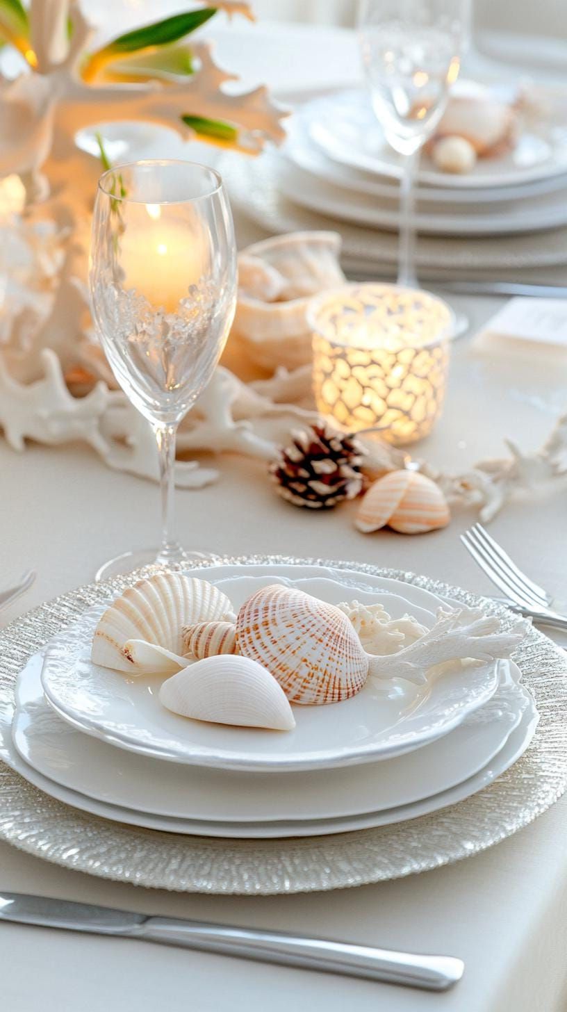 4. Coastal Winter Table Styling - photo 2