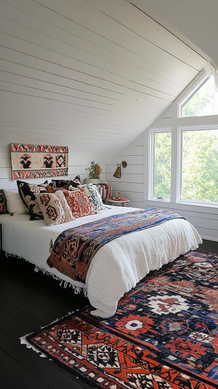 17. Layered Persian Rugs Over Dark Wood Floors - photo 2