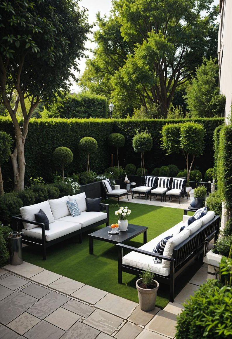 23. Black-and-White Garden Design Ideas - photo 3