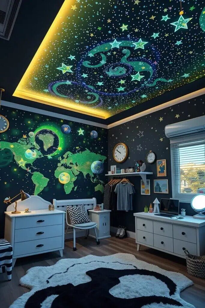 13- Glow-in-the-Dark Decor for Kids Rooms