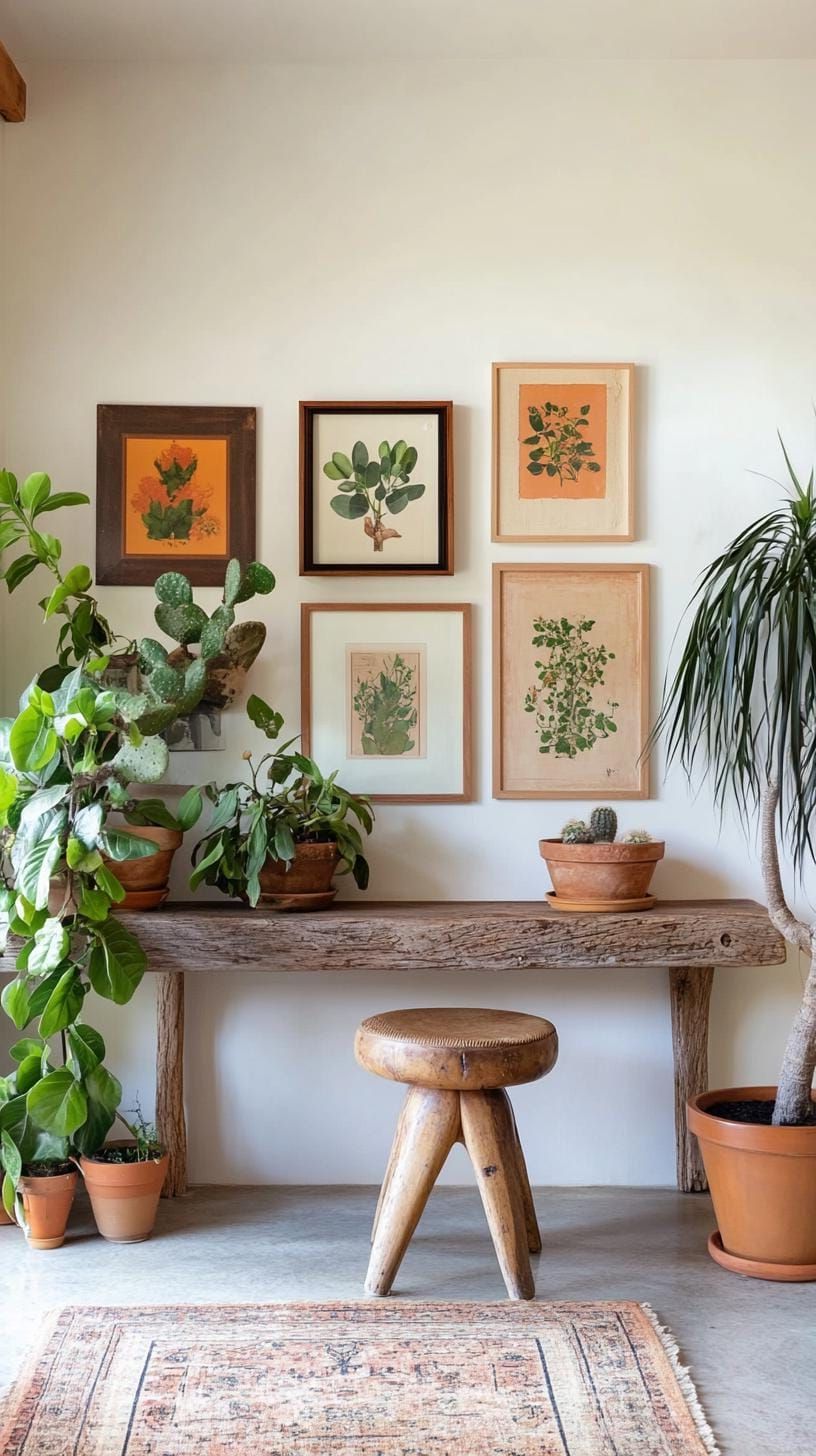 18. Botanical Art Paired with Wood and Gold Frames - photo 2