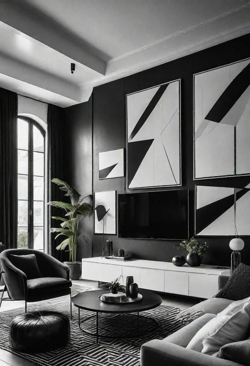 15. Monochrome Living Area Looks