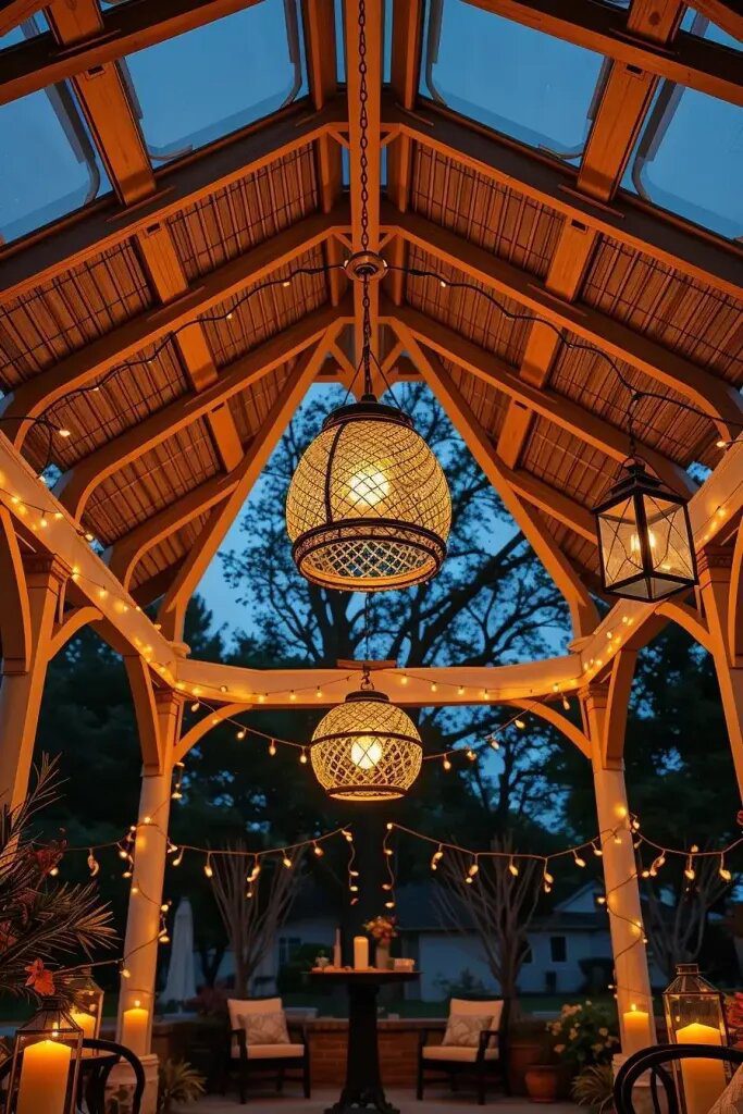 Layered Lighting Ideas for Evening Gazebo Ambiance