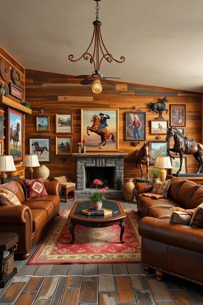 Horse and Rodeo-Inspired Rustic Decor