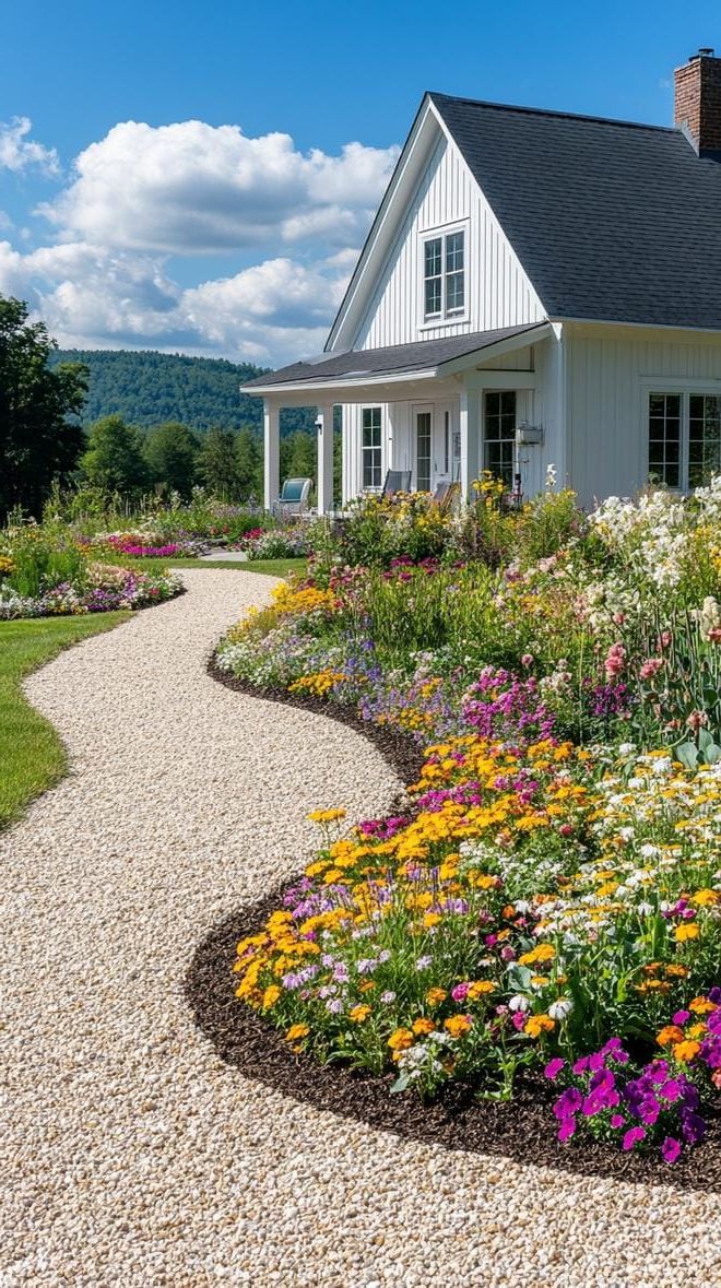 1. Gravel Path Through a Wildflower Meadow - photo 4