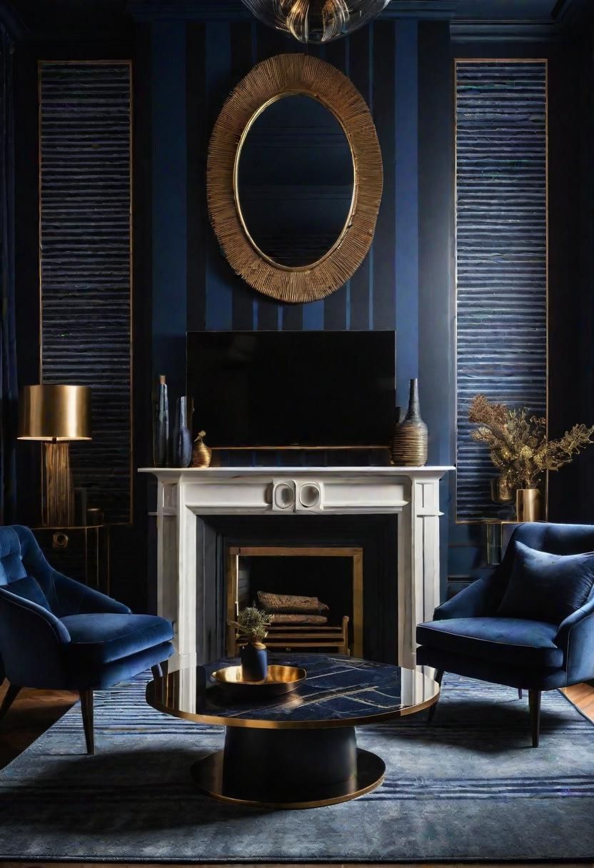 9. Bold Striped Accent Wall Ideas