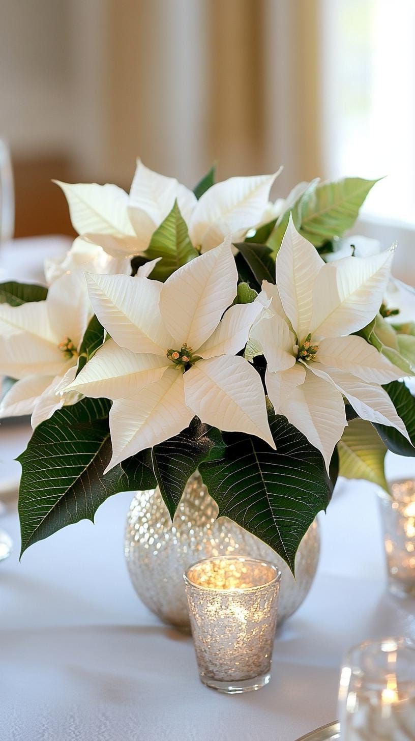 3. Silver and White Winter Blooms
