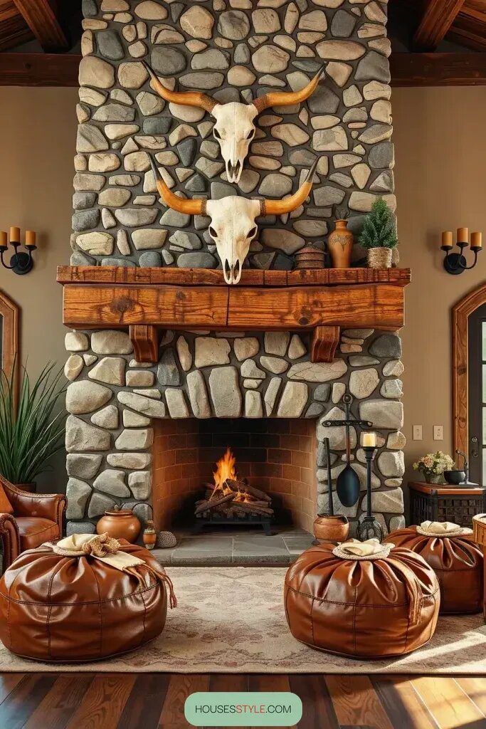 Fireplace Designs with Western Character - photo 2