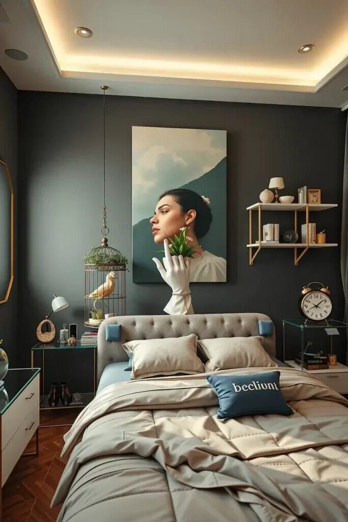 Bedside Decor Built From Unexpected Object Pairings