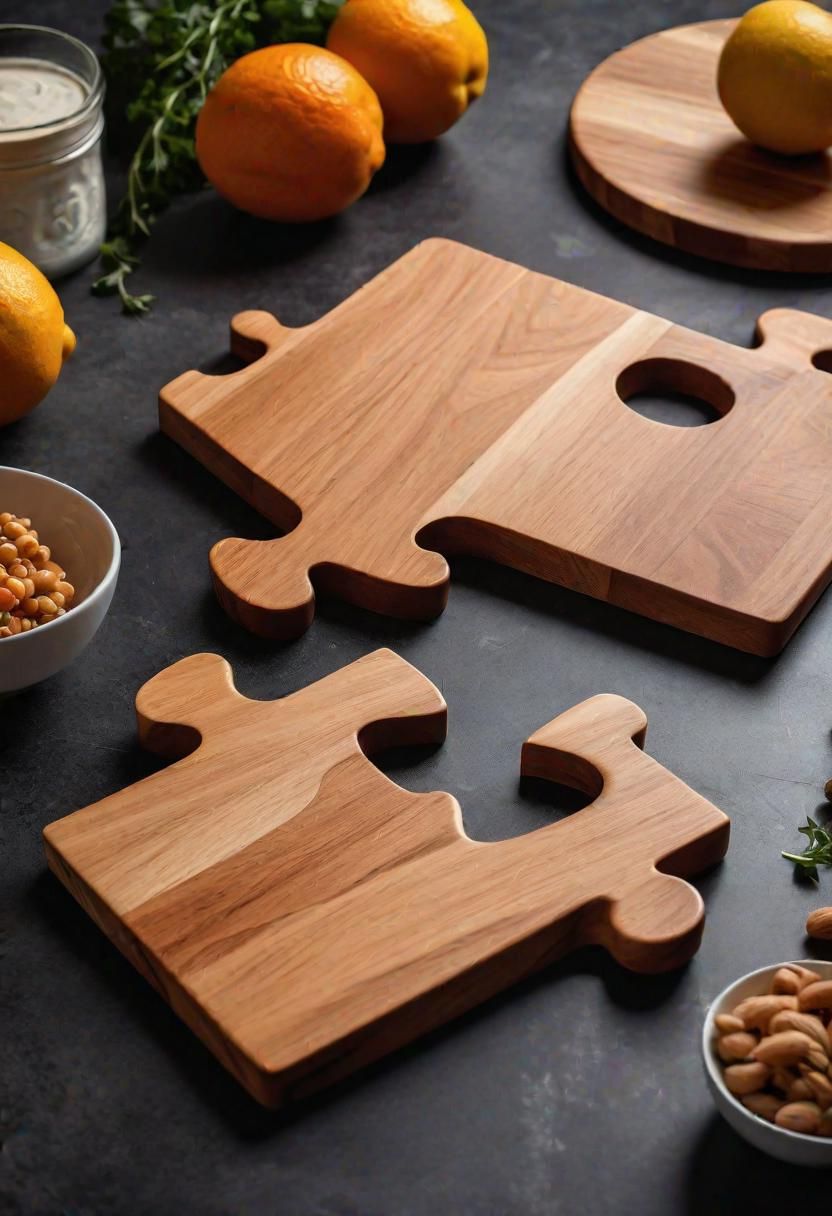 22. Puzzle-Piece Shaped Cutting Boards