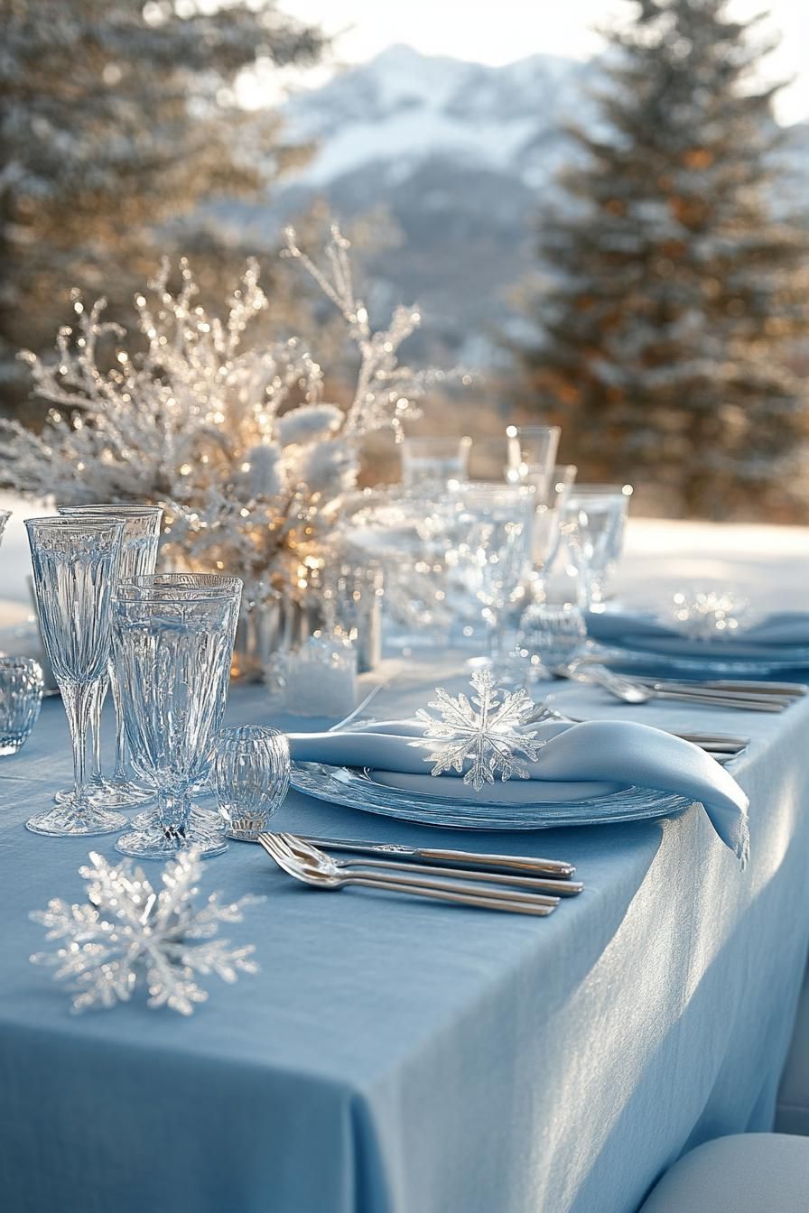 3. Frosty Blue Table Settings - photo 3
