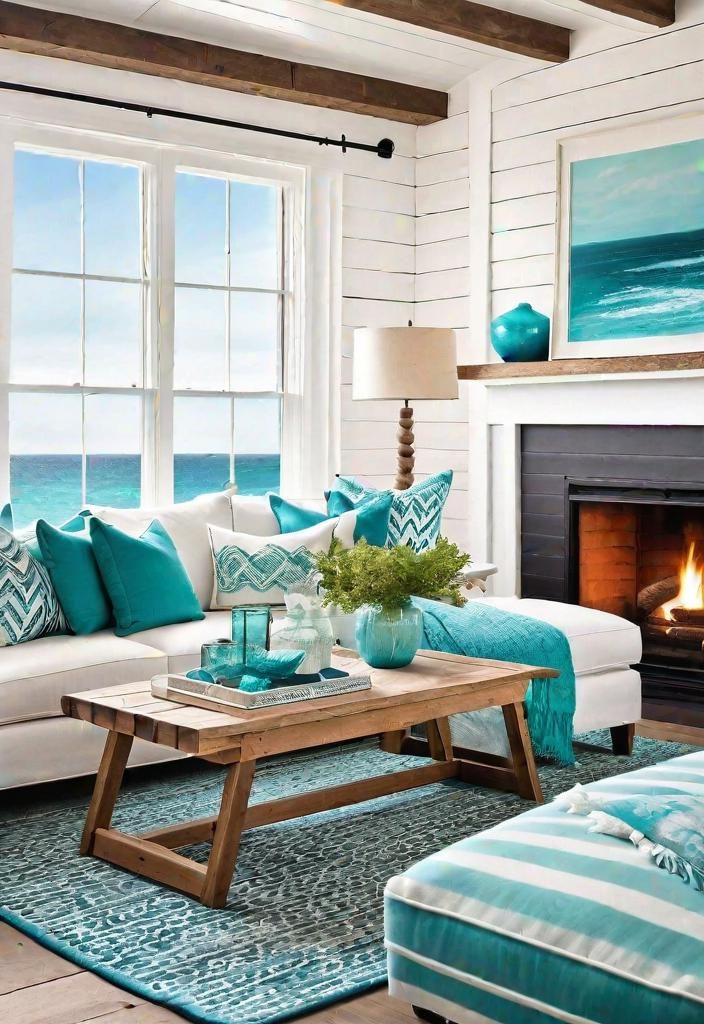 1. Coastal Oasis with White-Washed Wood