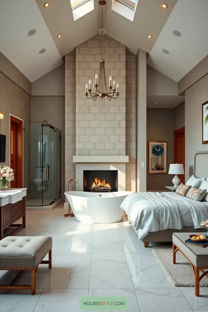 17. Transitioning from Bedroom to Bathroom Design