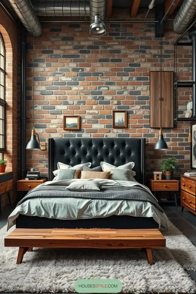 Soft meets tough: blending cozy textures with industrial edges