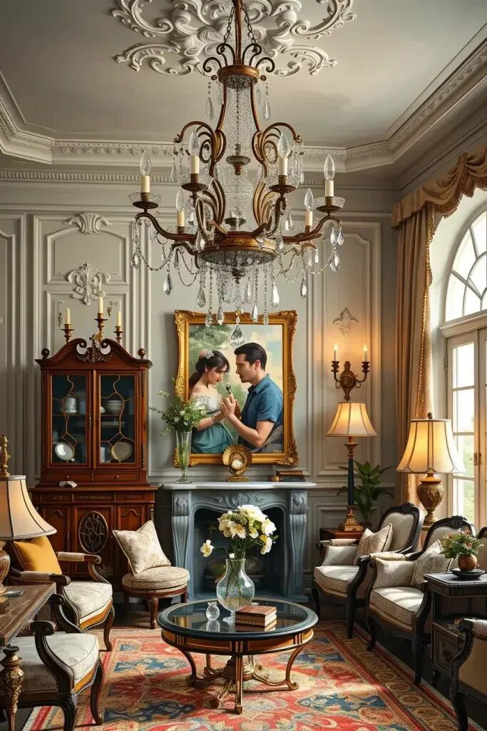 Old-World Lighting Fixtures With Warm Glow