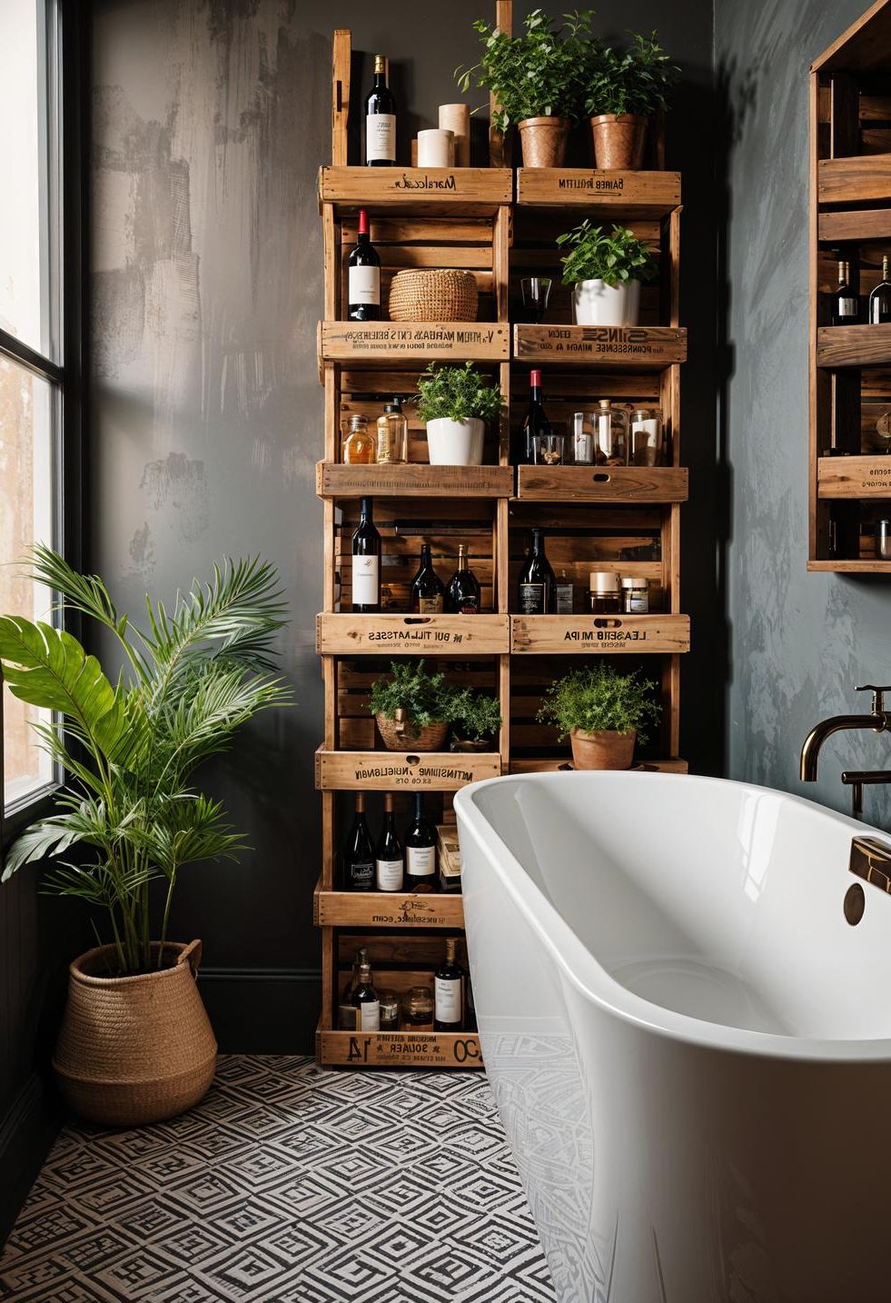 17. Wine Crate Bathroom Storage Ideas - photo 2