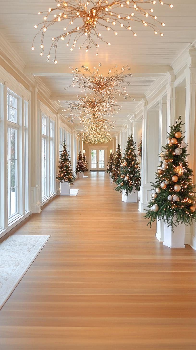 6. Icicle lights dangling from the ceiling like crystal drops - photo 3