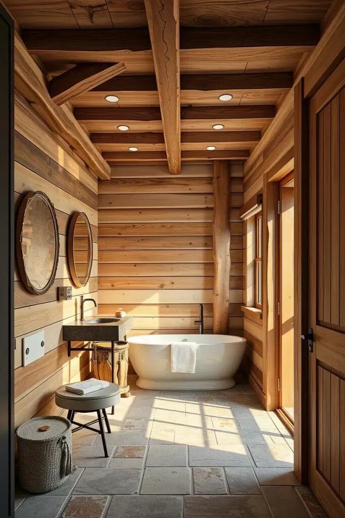 Wood Paneling on Walls and Ceilings