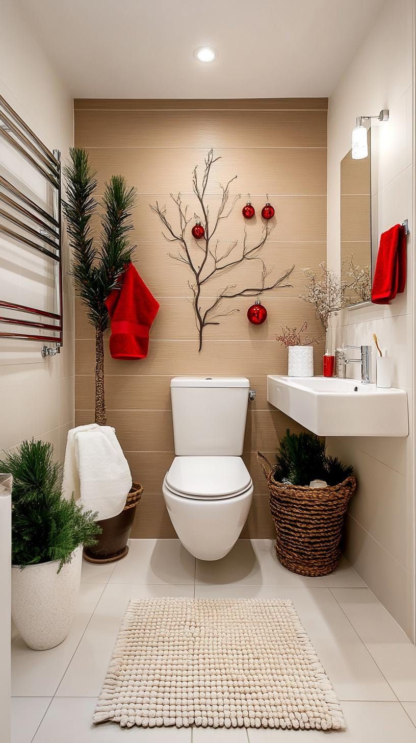 15. DIY Tree Decal with Hanging Ornaments - photo 2