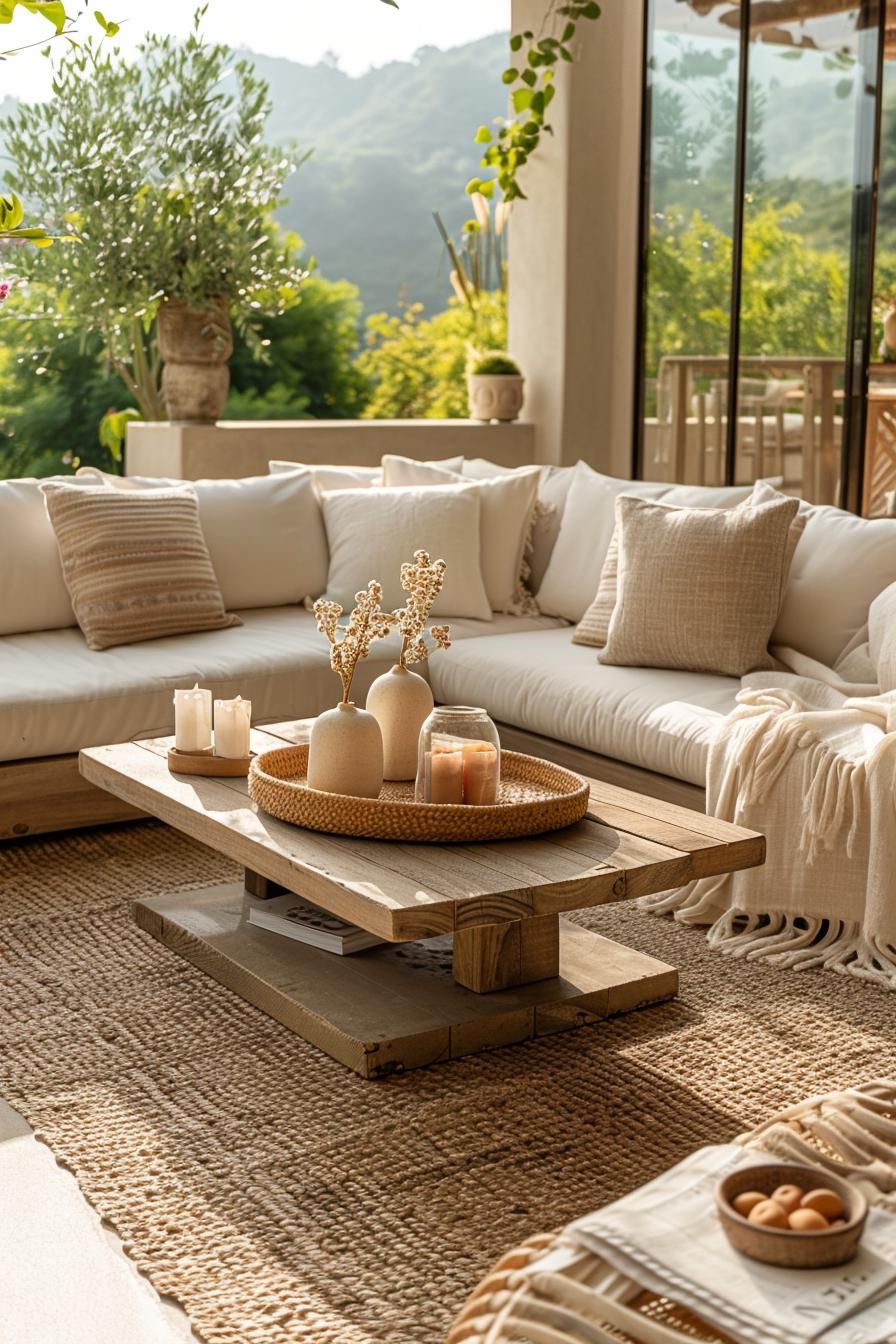 15. Neutral Concrete Patio Styling Ideas - photo 2