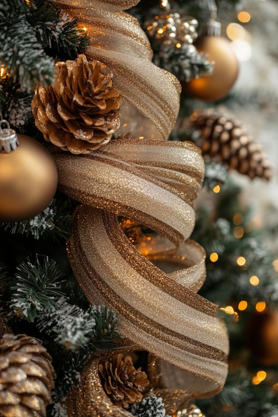 9. Elegant Ribbon Tree Ornament Ideas - photo 2