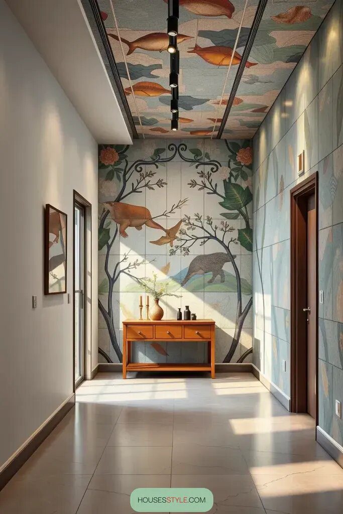 Floor-to-Ceiling Mosaic Art in Hallways - photo 4