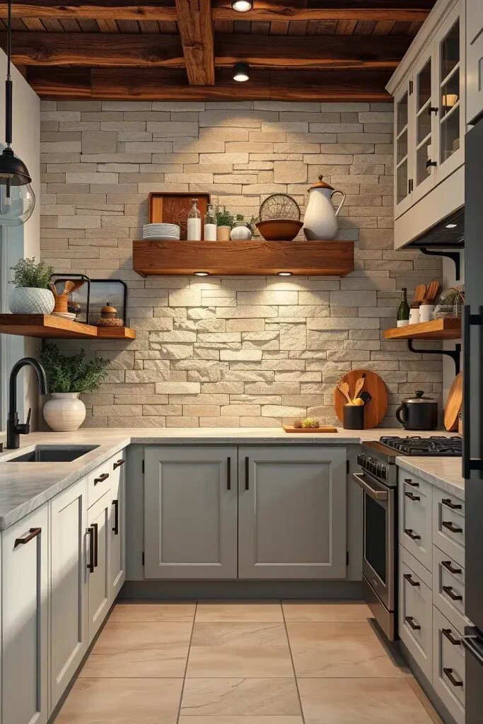 Textured Backsplashes That Blend Old and New - photo 2