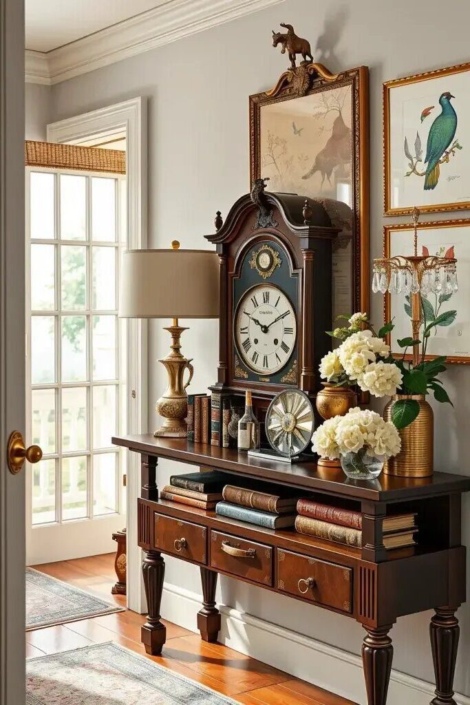 Styling Your Console with Vintage Finds
