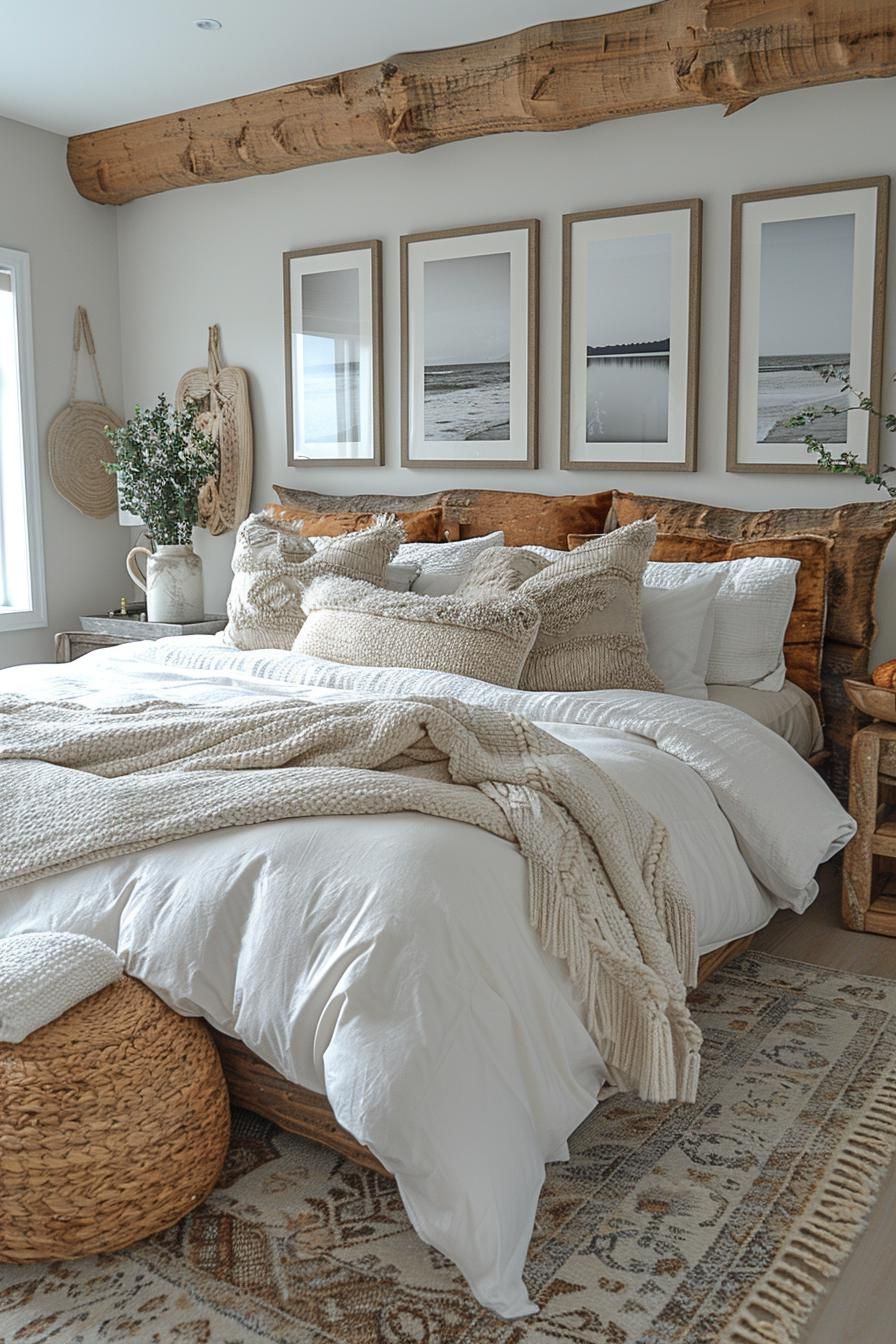 1. Coastal Collage with Driftwood Frames - photo 2
