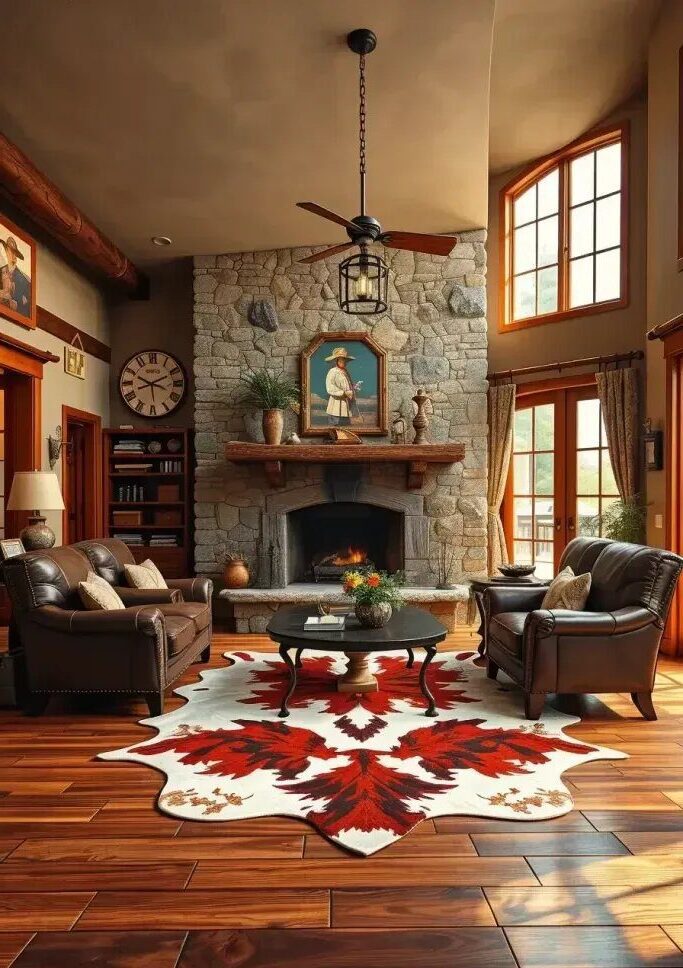 Decorating with Cowhide Rugs and Textures - photo 2