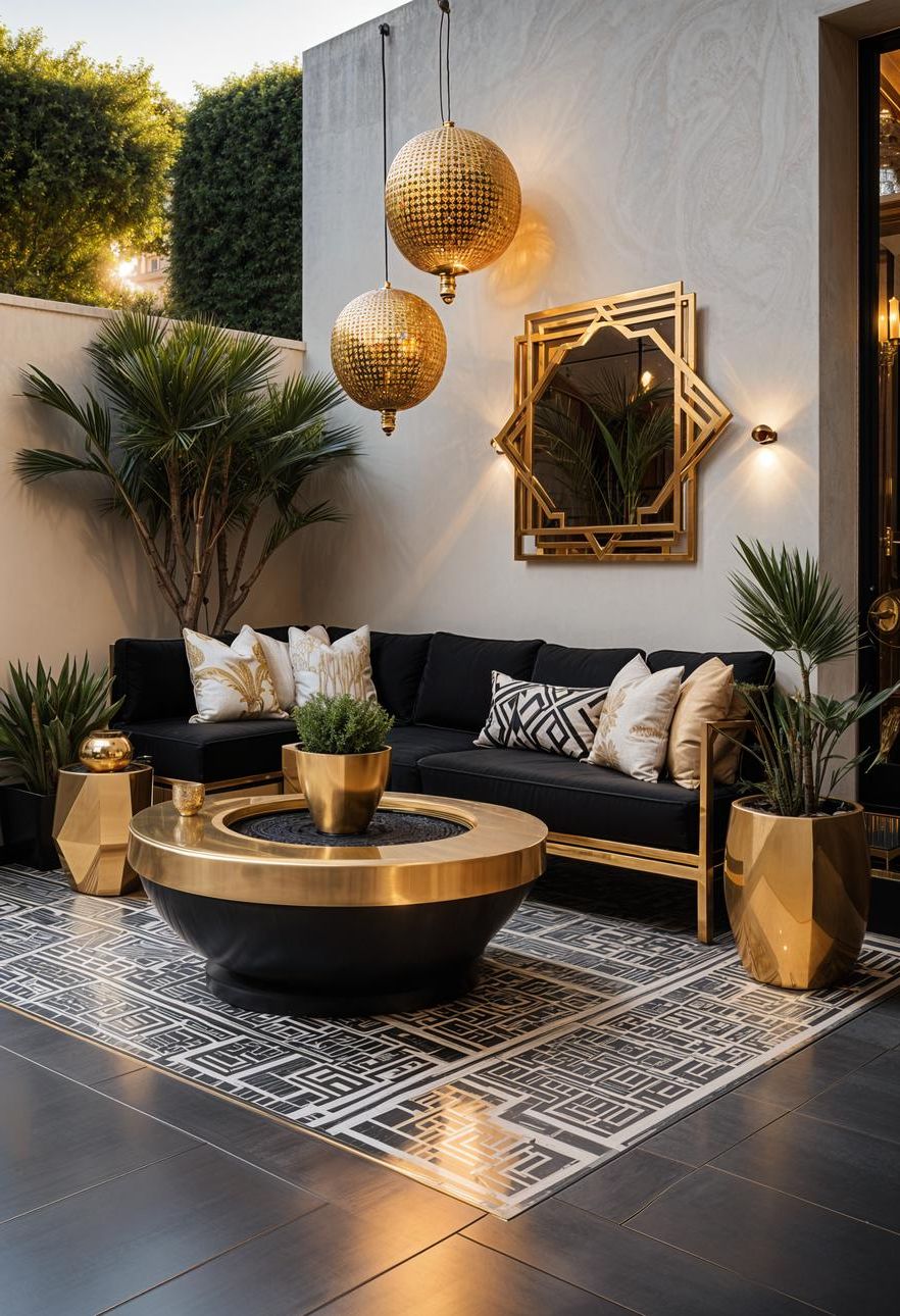 17. Art Deco Concrete Patio Ideas - photo 3