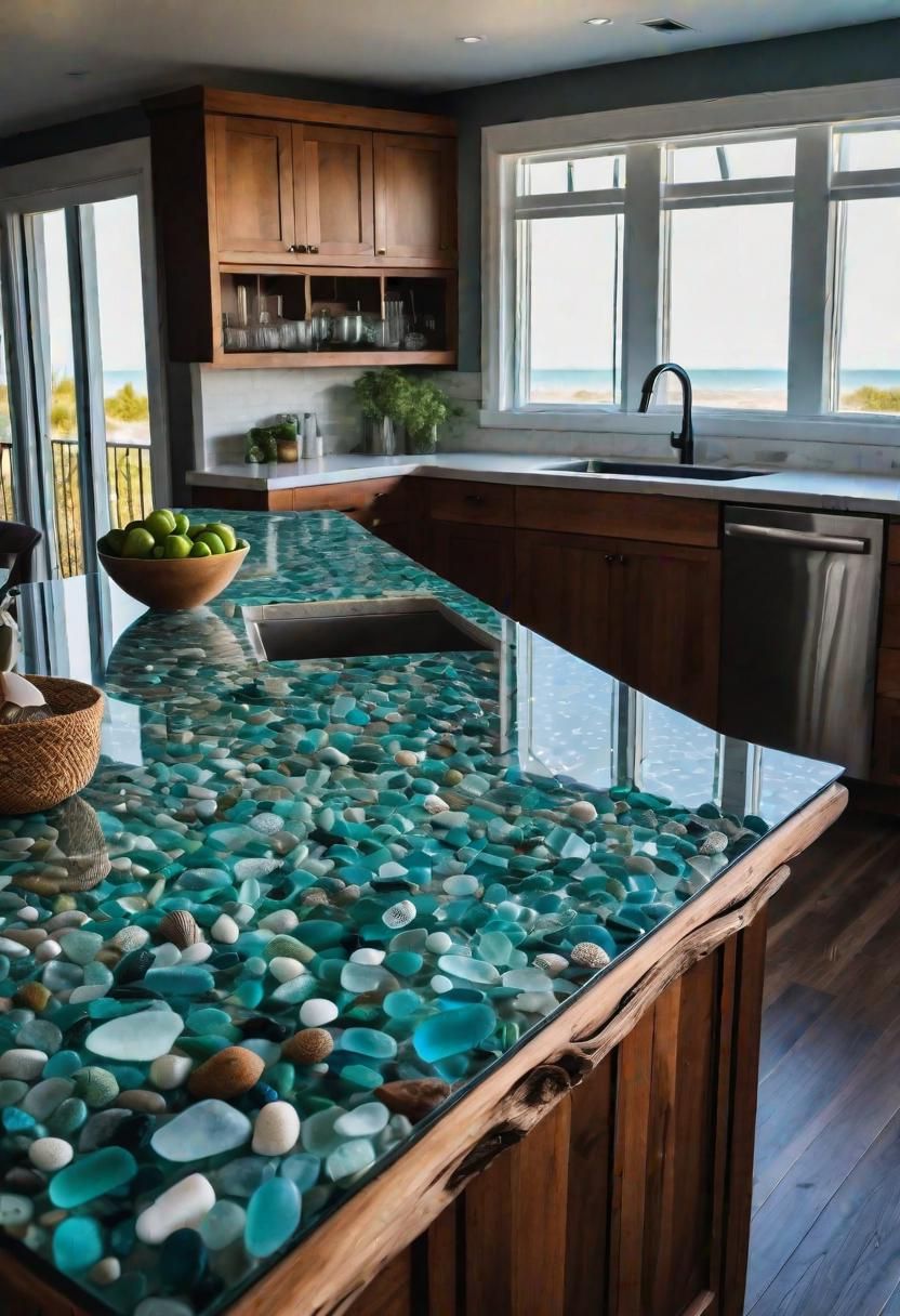 8. Coastal-Themed Kitchen Island Design - photo 2